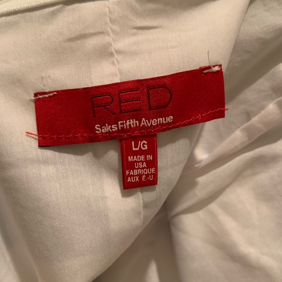 Saks Fifth Ave Red Label Striped Strapless Dress - Picture 5 of 5